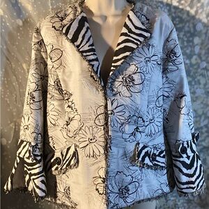 Berek Black and White Patterned Jacket